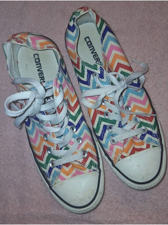 Converse Shoes - Converse Womens' Low Top Sneakers in Multi-Color Chevron